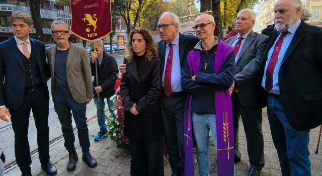 Torino, in Corso Re Umberto la commemorazione di Gigi Meroni