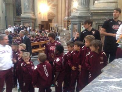 Superga, la messa delle giovanili granata