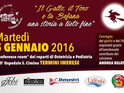 Il ‘Gallo’ e il Toro Club Sicilia Granata rallegrano i bimbi di Termini Imerese