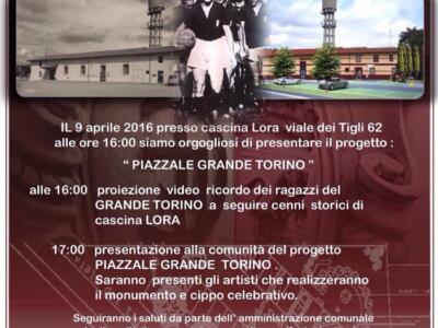 Una piazza per il Grande Torino: nasce l’iniziativa del TC Bruino