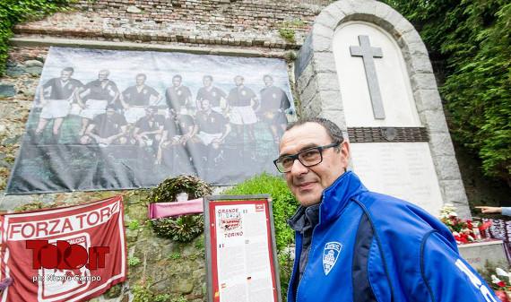Superga, l’omaggio di Sarri agli Invincibili