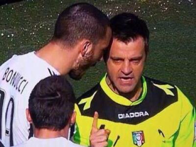 Rizzoli: “Nel derby Bonucci non mi ha dato una testata”