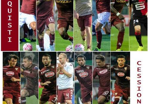 Il tabellone del calciomercato del Torino