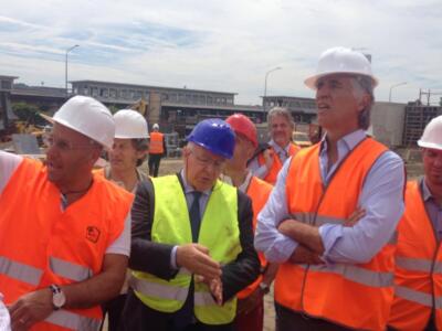 Malagò in visita al Fila: ”L’impianto abbandonato era una grande ferita”