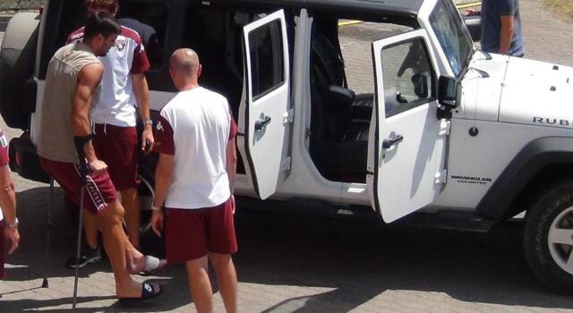 Maksimovic via in stampelle. Oggi accertamenti