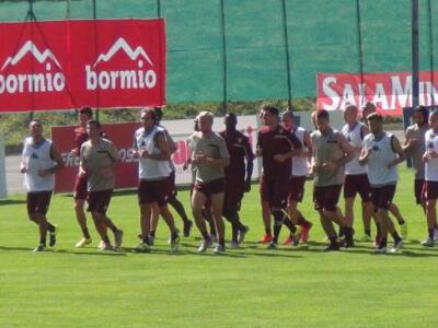 Bormio, l’allenamento pomeridiano del Torino