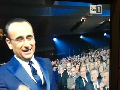 Ventura al Festival di Sanremo: il tecnico è tra il pubblico